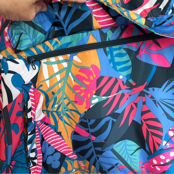 LAUREN JAMES Multicolored Anorak Pullover Water  Resistant Jacket Size Small - Picture 9 of 15